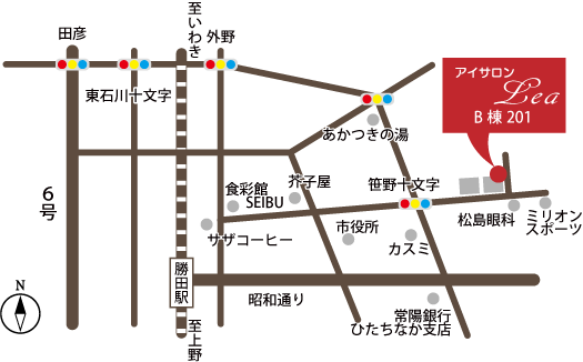 アイサロンレアへの地図